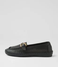 Women SUPERSOFT Comfort|Flats-Wealthy Black Leather Flat Shoes