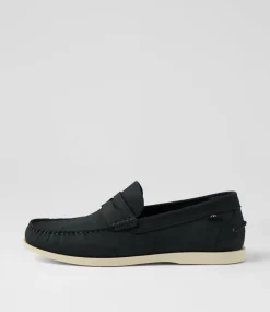 COLORADO Casuals-Weeper Navy Nubuck Flat Shoes