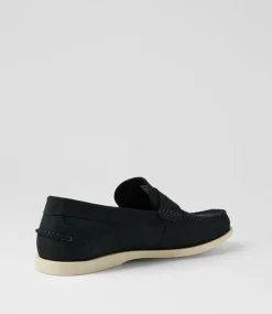 COLORADO Casuals-Weeper Navy Nubuck Flat Shoes