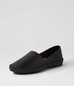Women SUPERSOFT Comfort|Flats-Whitnei Black Leather Flat Shoes
