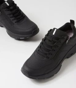 Women SUPERSOFT Comfort|Sneakers-Willin Black Fabric Sneakers