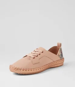 Women SUPERSOFT Comfort|Flats-Willis Dark Nude Rose Meadow Leather Flat Shoes