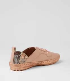 Women SUPERSOFT Comfort|Flats-Willis Dark Nude Rose Meadow Leather Flat Shoes
