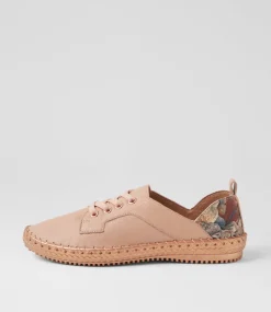 Women SUPERSOFT Comfort|Flats-Willis Dark Nude Rose Meadow Leather Flat Shoes