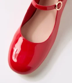 Women TOP END Mary Janes|Heels-Wiseley New Red Patent Leather Mary Jane Heels
