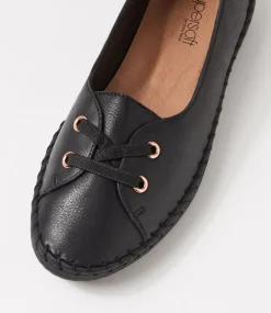 Women SUPERSOFT Comfort|Flats-WOMANS SU BLACK BLACK SOLE LEATHER
