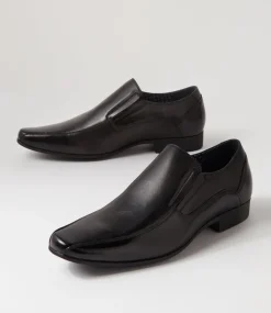 COLORADO Dress Shoes-Wright Black Leather Flats