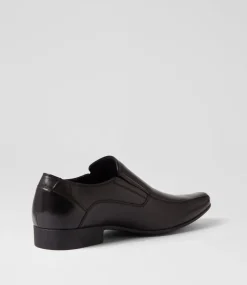 COLORADO Dress Shoes-Wright Black Leather Flats