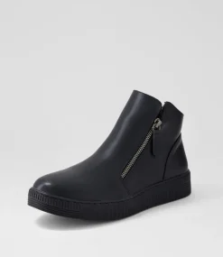 Women I LOVE BILLY Boots-Wullow Black Ankle Boots