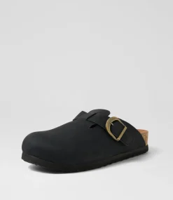 Women I LOVE BILLY Flats-Yarah Black Nubuck Pu Flat Shoes