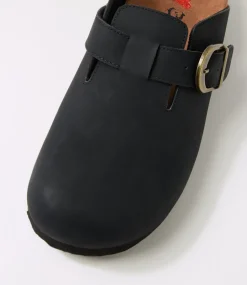 Women I LOVE BILLY Flats-Yarah Black Nubuck Pu Flat Shoes