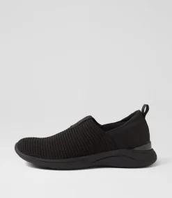 Women SUPERSOFT Comfort|Sneakers-Yarrni Black Knit Sneakers