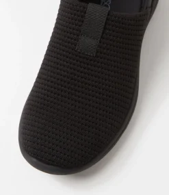 Women SUPERSOFT Comfort|Sneakers-Yarrni Black Knit Sneakers