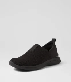 Women SUPERSOFT Comfort|Sneakers-Yarrni Black Knit Sneakers