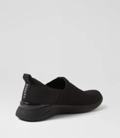 Women SUPERSOFT Comfort|Sneakers-Yarrni Black Knit Sneakers