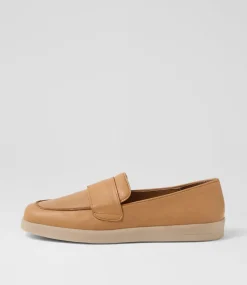 Women DIANA FERRARI Flats-Yarzee Latte Leather Flat Shoes