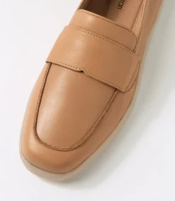 Women DIANA FERRARI Flats-Yarzee Latte Leather Flat Shoes