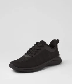 Women SUPERSOFT Comfort|Sneakers-Yazmins Black Knit Sneakers