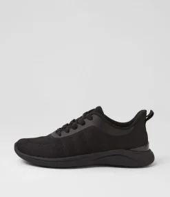 Women SUPERSOFT Comfort|Sneakers-Yazmins Black Knit Sneakers