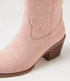 Women I LOVE BILLY Boots-Yeehaw Blush Nubuck Pu Calf Boots
