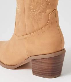 Women I LOVE BILLY Boots-YEEHAW IL CAMEL NUBUCK PU