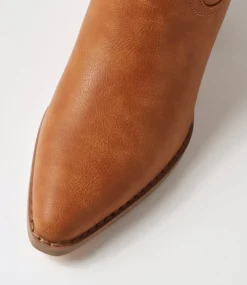Women I LOVE BILLY Boots-Yeehaw Tan Calf Boots