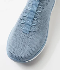 Women I LOVE BILLY Sneakers-Yizzy Blue Knit Sneakers