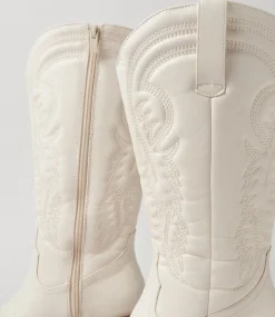 Women I LOVE BILLY Boots-Yodel Milk Knee High Boots