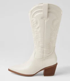 Women I LOVE BILLY Boots-Yodel Milk Knee High Boots