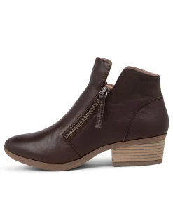 Women DIANA FERRARI Boots-Zalen Choc Leather Ankle Boots