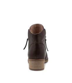 Women DIANA FERRARI Boots-Zalen Choc Leather Ankle Boots