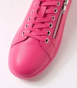 Women SUPERSOFT Comfort|Sneakers-Zarala Fuchsia Leather Sneakers