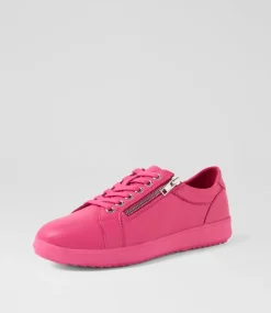 Women SUPERSOFT Comfort|Sneakers-Zarala Fuchsia Leather Sneakers