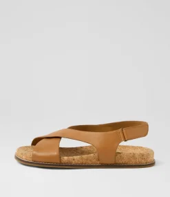 Women COLORADO Comfort|Flats-Zari Tan Leather Sandals