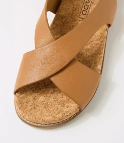Women COLORADO Comfort|Flats-Zari Tan Leather Sandals