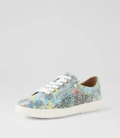 Women SUPERSOFT Comfort|Sneakers-Zarina Blue Garden Suede Sneakers