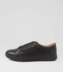 Women SUPERSOFT Comfort|Sneakers-ZARINA SU BLACK BLACK LEATHER