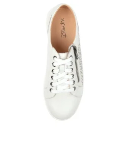Women SUPERSOFT Comfort|Sneakers-ZARINA WHITE-WHT SOLE LEA