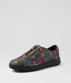 Women SUPERSOFT Comfort|Sneakers-Zarria Floral Scribble Suede Sneakers
