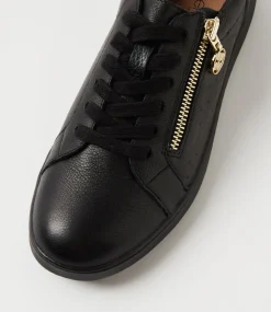 Women SUPERSOFT Comfort|Sneakers-Zavino Black Soft Gold Leather Sneakers