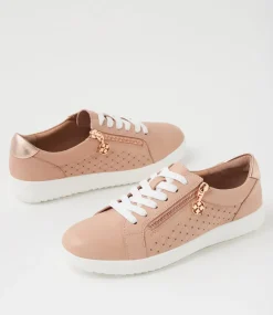 Women SUPERSOFT Comfort|Sneakers-Zavino Dark Nude Rose Gold Leather Sneakers