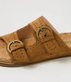 Women COLORADO Comfort|Flats-Zelda Tan Leather Sandals