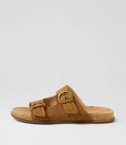 Women COLORADO Comfort|Flats-Zelda Tan Leather Sandals