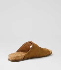 Women COLORADO Comfort|Flats-Zelda Tan Leather Sandals
