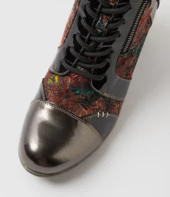 Women I LOVE BILLY Boots-Zolika Antique Multi Lace Up Boots
