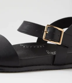 Women I LOVE BILLY Flats|Sandals-Zonali Black Sandals