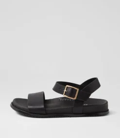 Women I LOVE BILLY Flats|Sandals-Zonali Black Sandals
