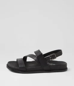 Women I LOVE BILLY Flats|Sandals-Zoorun Black Sandals