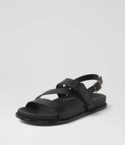 Women I LOVE BILLY Flats|Sandals-Zoorun Black Sandals