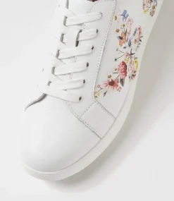 Women SUPERSOFT Comfort|Sneakers-Zutter D White Dusty Pink Leather Sneakers